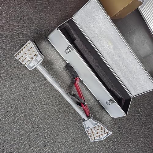 Kneeless Carpet Stretcher,Fit Laying Tool w/Soft Rubber Handle and Grippers for DIY Use,Essential Fitting Tool for Flooring Projects