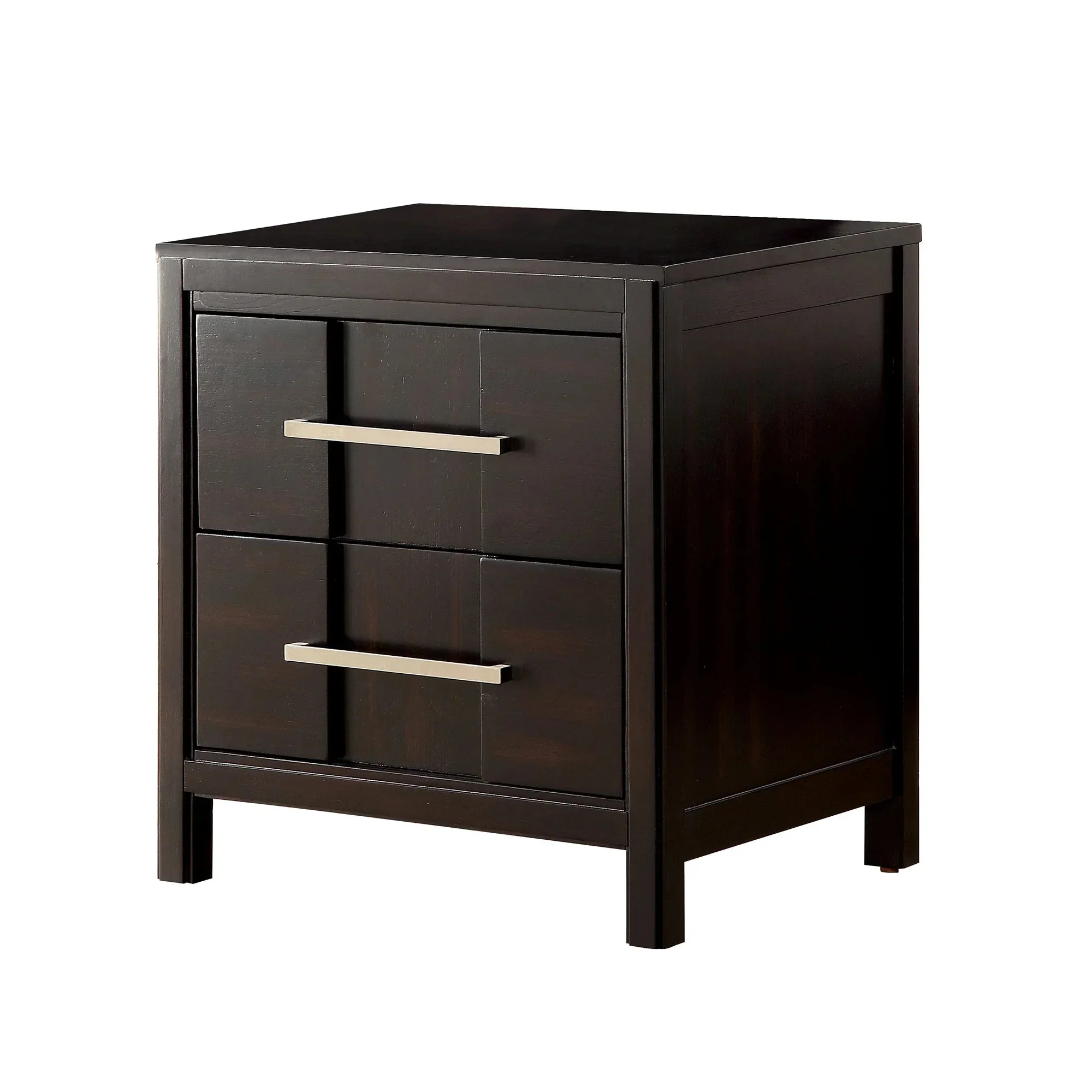 Parrot Uncle Berenice 23-Inch Transitional 2-Drawer Nightstand in Solid Wood