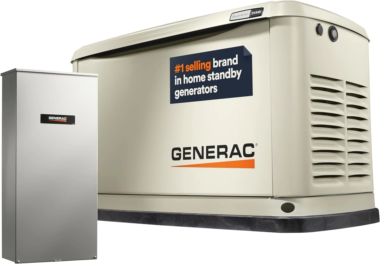 Generac Guardian 24kW Standby Generator w/200 amp Transfer Switch #7210