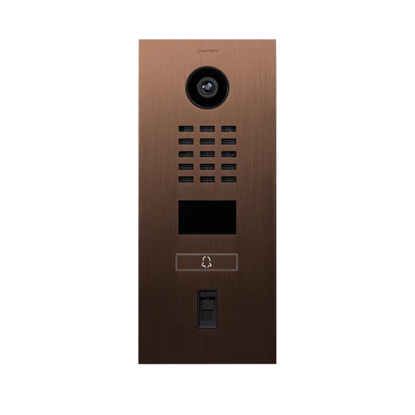 DoorBird D2101FV Fingerprint 50 IP Video Door Station, 1 Call Button in Bronze