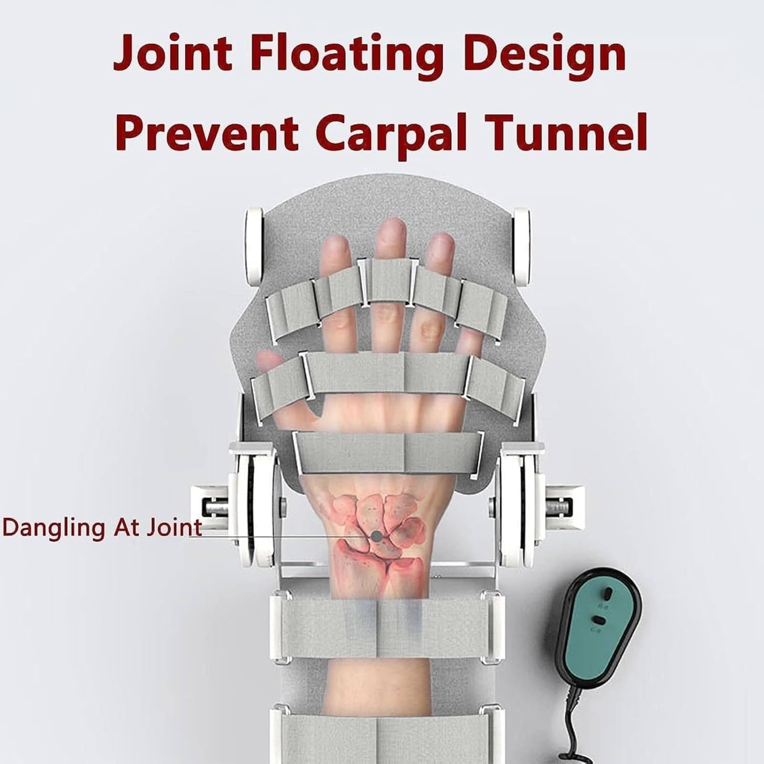 Electric Elbow Joint Rehabilitation Device, Hinged Elbow Brace Arm Exerciser, for Stroke Hemiplegia Patients, Full-angle exercise, with remote control finger fixed rest hand splint