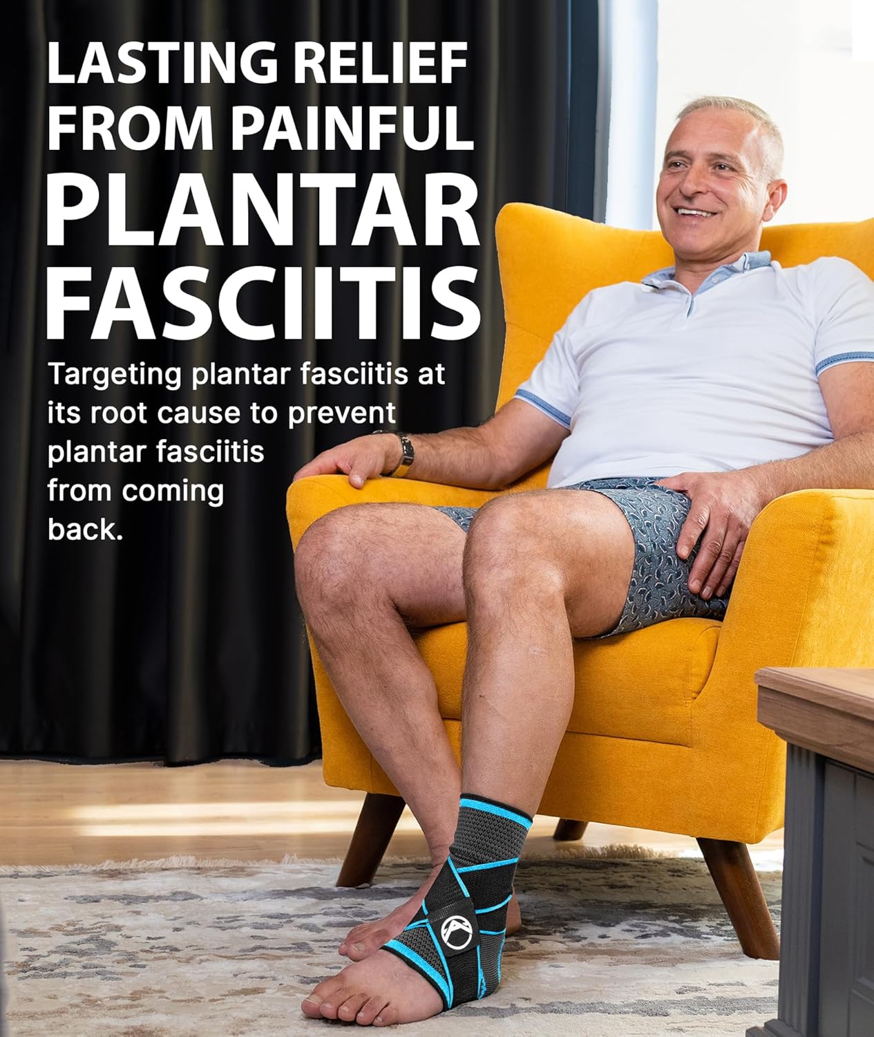 Koprez Plantar Fasciitis Sleeve - Plantar Fasciitis Relief, Plantar Fasciitis Socks, Ankle Compression Sleeve, Ankle Support for Women, Plantar Fasciitis Brace, Ankle Sleeve, Ankle Support Men