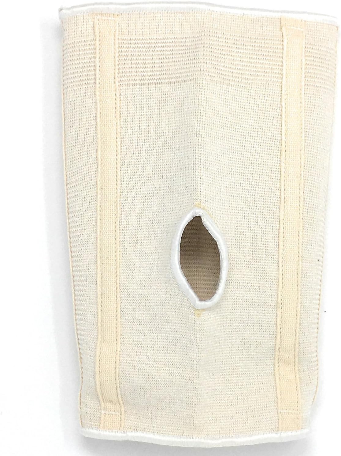 Champion Knee Brace Flexible Stays Knit Elastic, White, Large (Pack of 4)