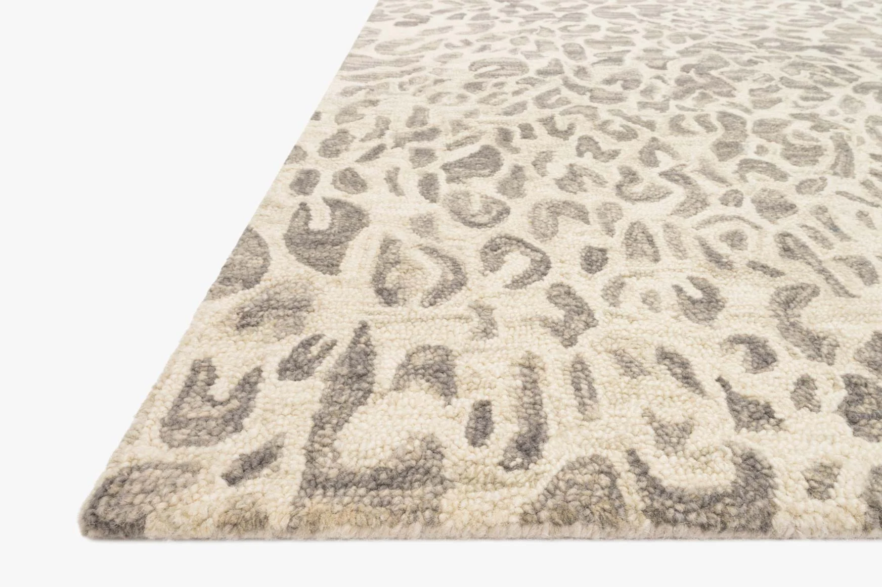 Loloi Masai Collection - Contemporary Hooked Rug in Grey & Ivory (MAS-02)