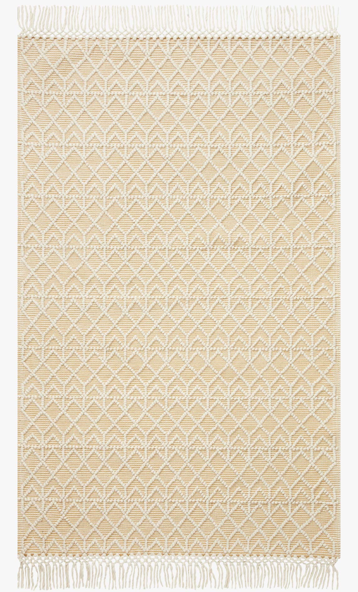Loloi II Noelle Collection - Contemporary Hand Woven Rug in Ivory & Gold (NOE-06)