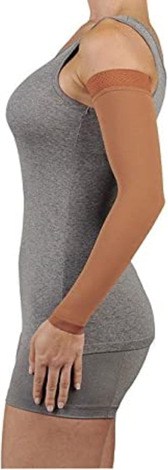 Juzo Soft 2002CG DreamSleeve 30-40mmHg w/ Silicone Top Band Model: 2002MXCG - MAX, Size: III - Medium, Length: R-Regular, Color: Pink 43