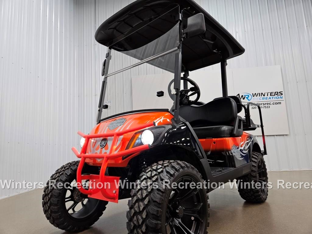 2018 Yamaha Drive 2 Gas Carb STREET READY Golf Cart, Harley Davidson