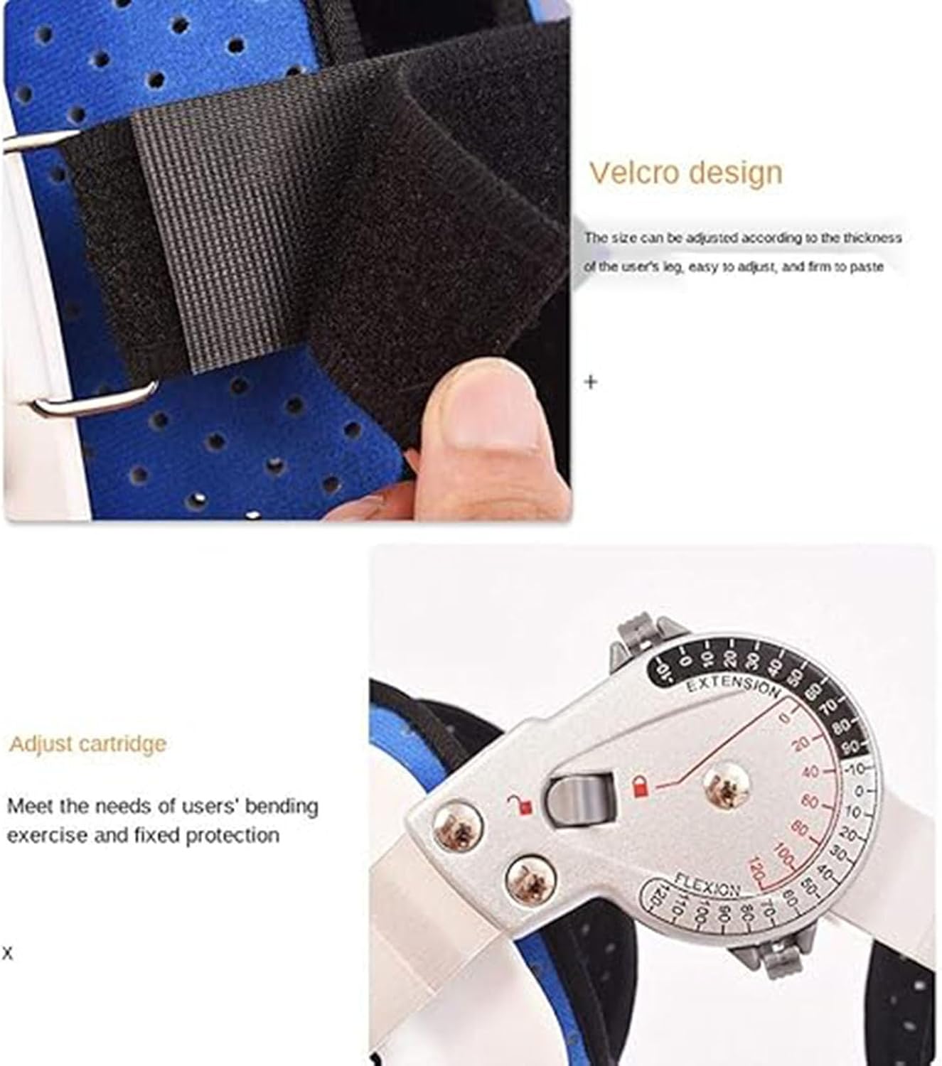 Hip Knee Ankle Foot Orthosis Braces, Adjustable Leg Stabilizer, Full Leg Stabilizer Knee Orthosis Splint Thigh Lower Limb Support, Knee Joint Pain Degeneration