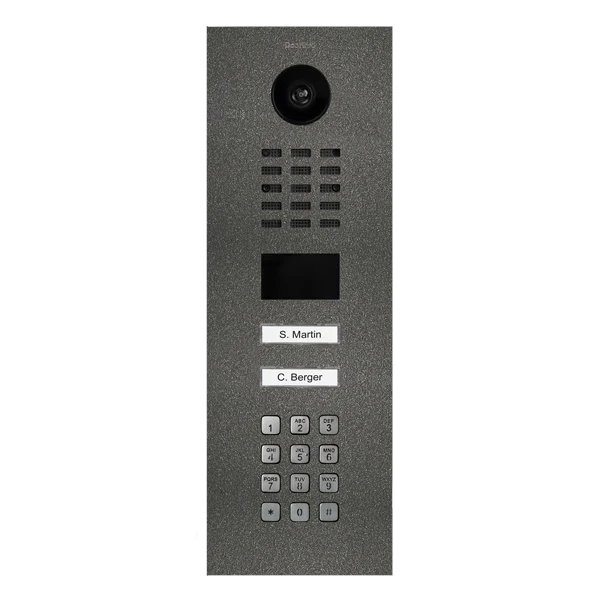 DoorBird D2102KV IP Video Door Station, 2 Call Button in DB 703 Stainless Steel