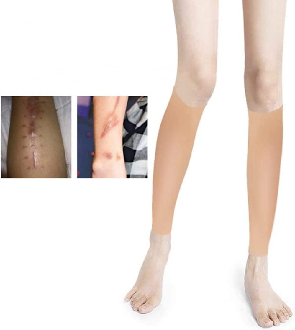 Silicone False Calf,Realistic Fake Calf Leg Silicone Sleeve,for Calf Corrector Wearable Crooked Or Thin Legs Arms Scar Cover Sleeves-S