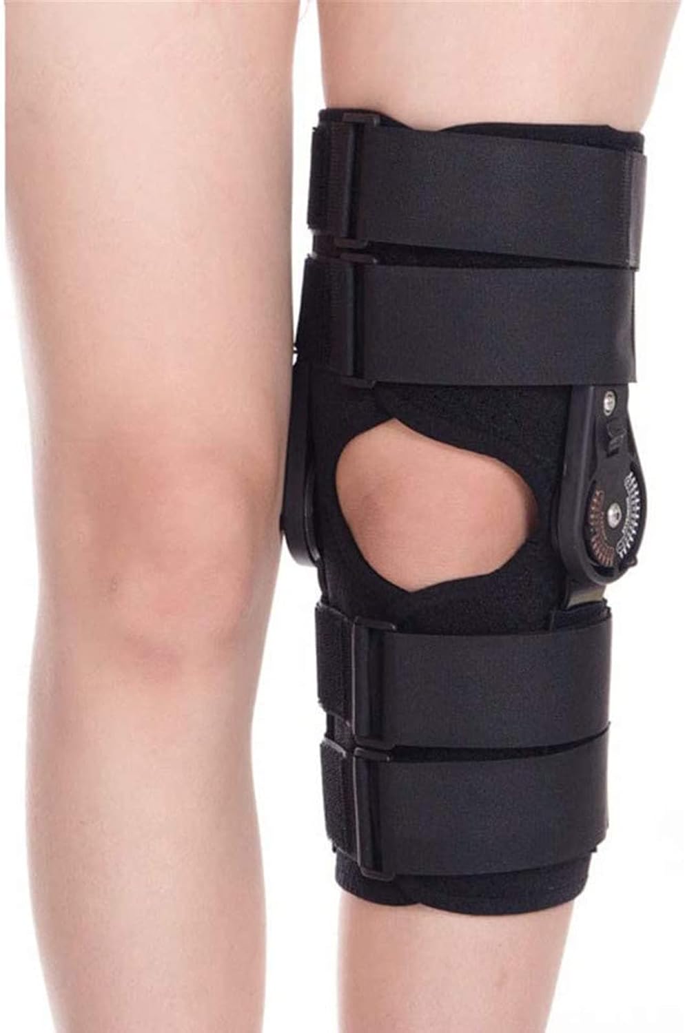 Adjustable Hinged Knee Brace for Knee Joint Loose Ligamentous Injury Leg Health Care Relief Pain,M