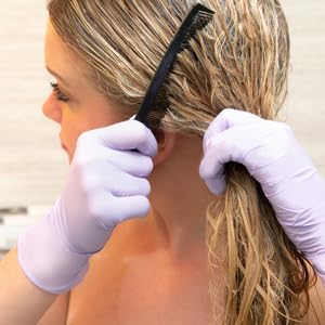 HALYARD* Lavender* Nitrile Exam Gloves, Disposable, Household Cleaning Supplies for First Aid, Beauty, Baby Care, Pet Care, 3.1 mil, Medium, 52818 (Case of 2500)