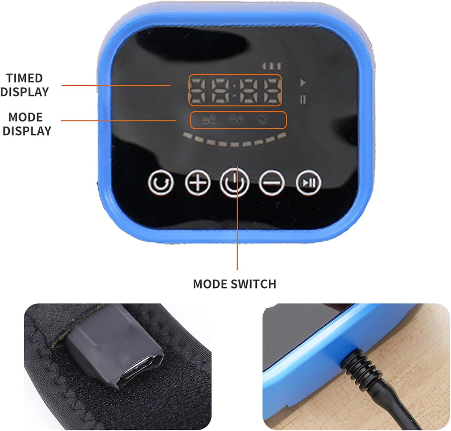 Finger Rehabilitation Robot Gloves, Stroke Hand Recovery Device for Hand Function Exercise, with LCD Display, Independent Finger Training, Easy to Put on and Remove