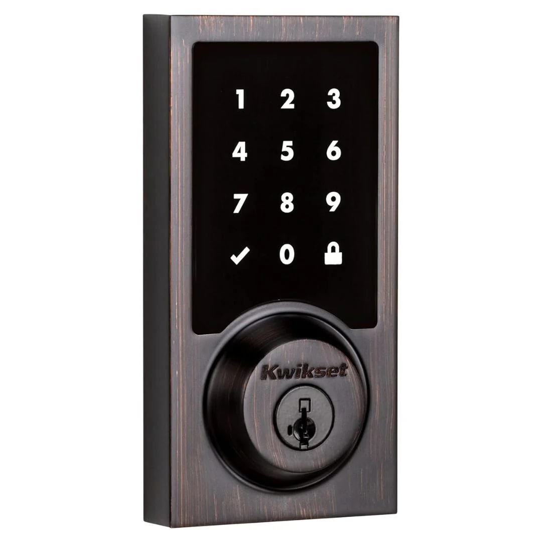 Kwikset 916 Smart Lock Z-Wave Replacement Deadbolt (Bronze, Contemporary)