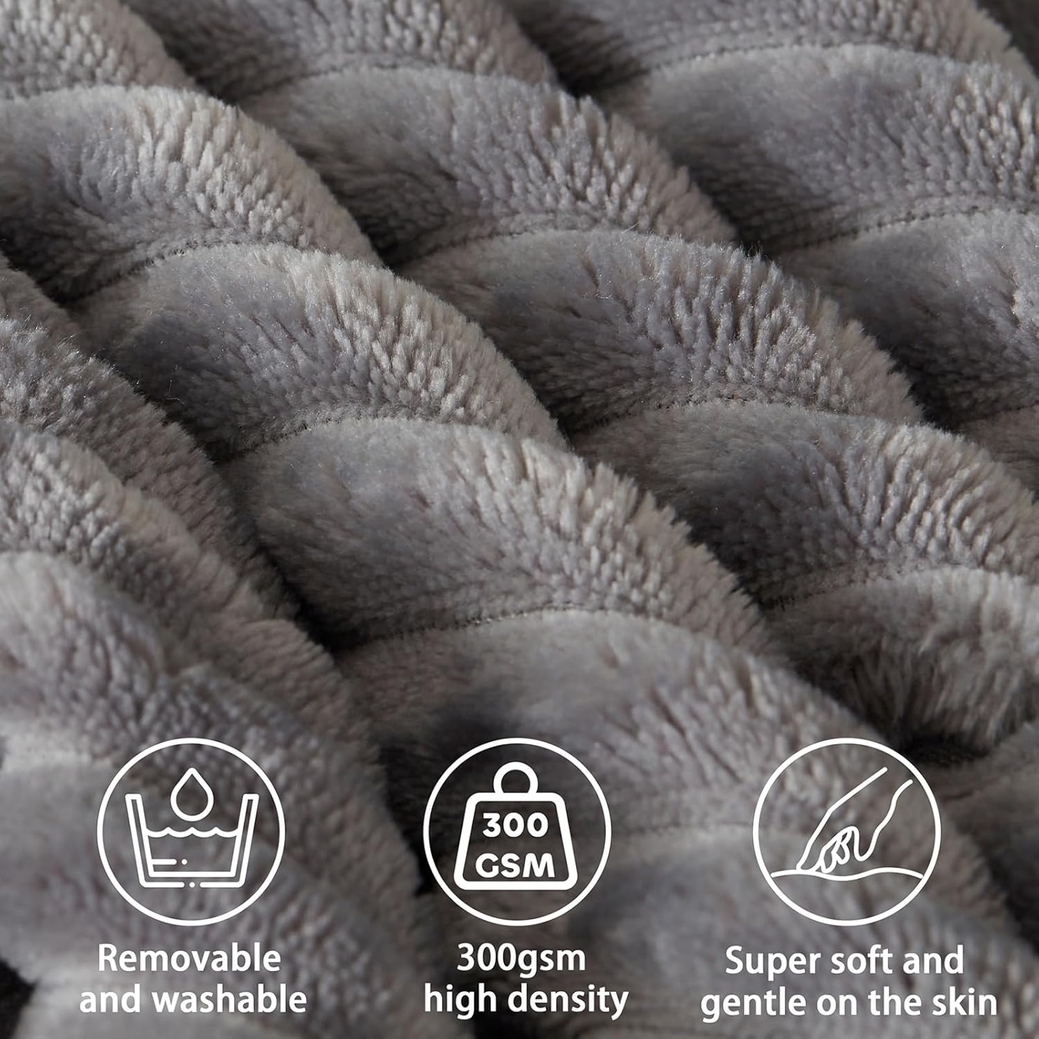 Headboard Wedge Pillow + A Long Neck Roll Pillow Body Pillow，Large Headboard Pillow with Removable Cover (Gray, King：76x8x20 inches)