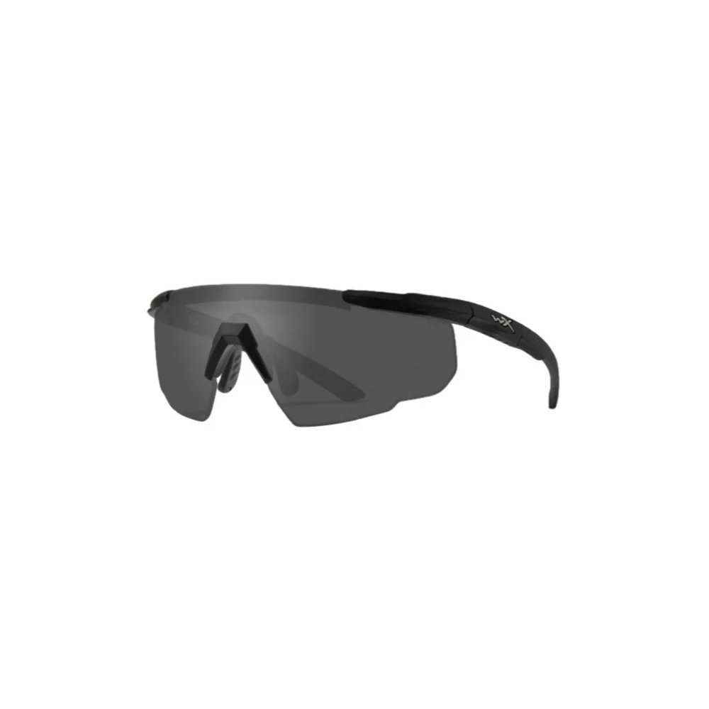 Wiley X Changeable Saber Advanced Sunglasses (Smoke Gray, Clear, Light Rust)