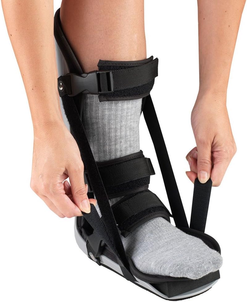 Truform-OTC Plantar-Fasciitis, Night Splint, Form-Fit Style, Low Profile Shell with Lycra Lined Interior, Large