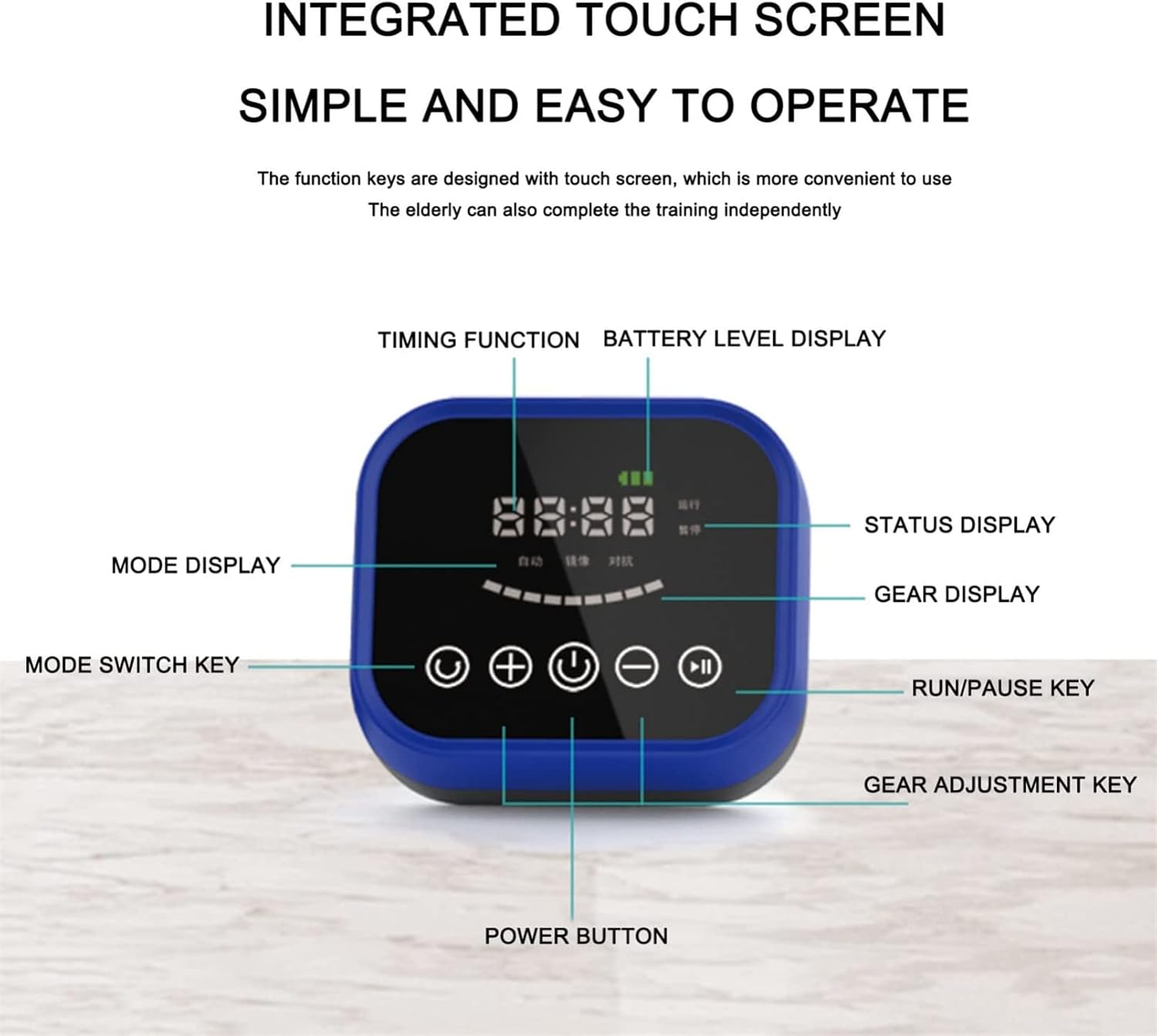Rehabilitation Robot Gloves Both Hand, 2nd Generation Upgrade Rehabilitation Robot Gloves Both Hand, for Patients with Hand Dysfunct(Size:XXL Code,Color:Left+Right)