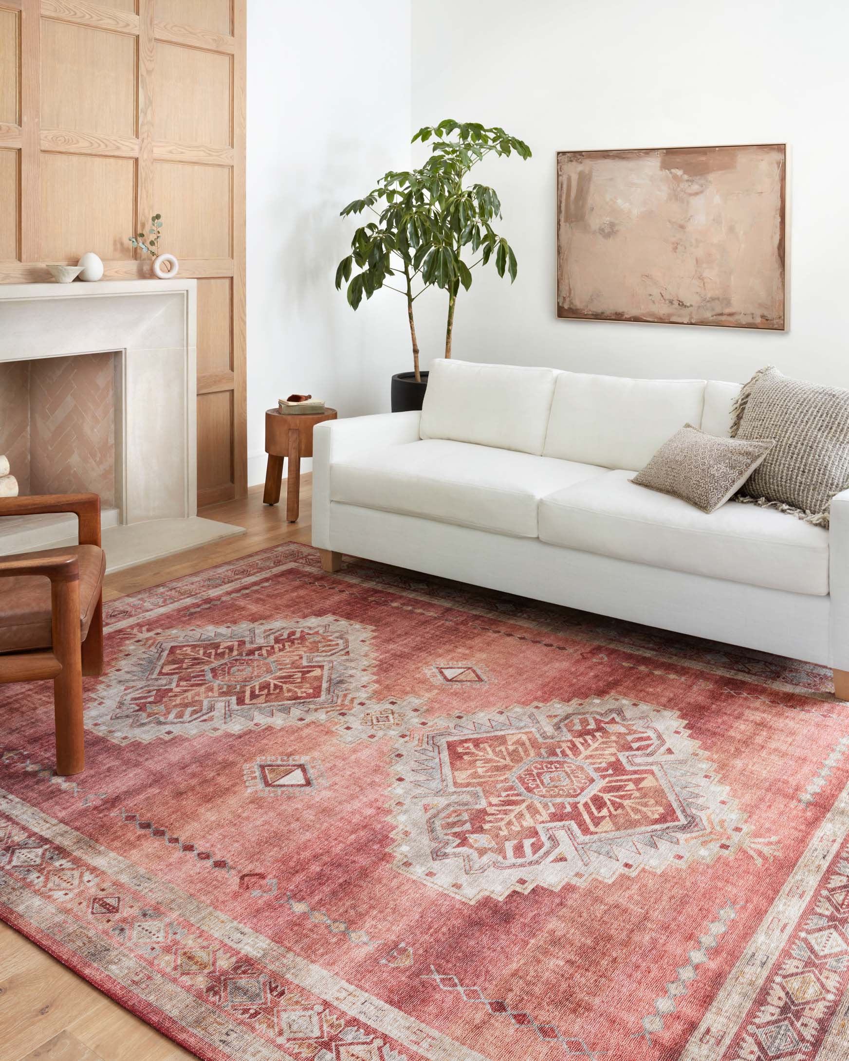 Loloi II Heidi Collection - Traditional Power Loomed Rug in Sunset & Natural (HEI-03)