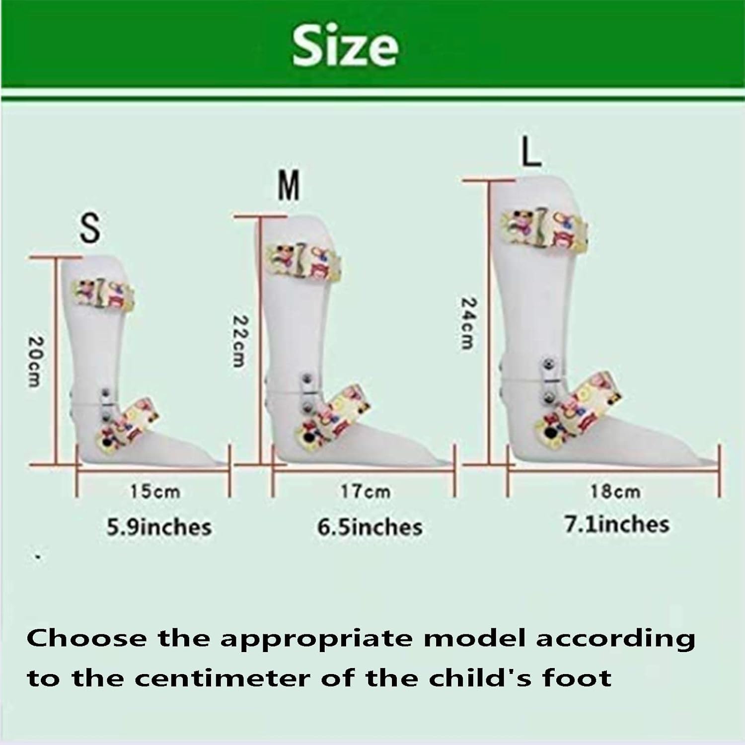 HUANGJUN Drop Foot Orthosis for Children, Children Drop Orthosis Foot Splint ?For Ankle Sprain Fracture Fixation Brace, Right