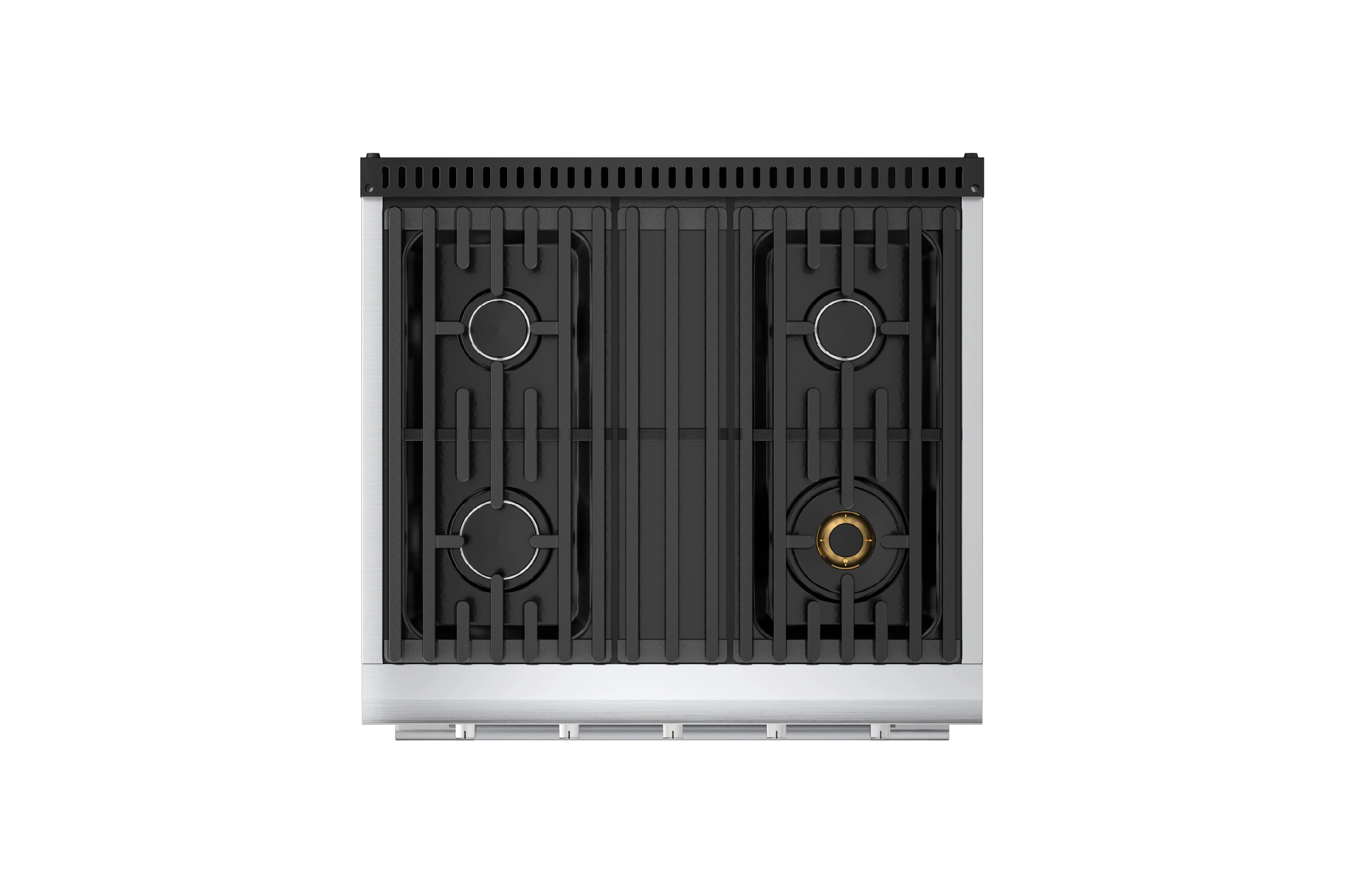 Hauslane HausPro Series 30-Inch Gas or Dual Fuel Range with 4 Burners and Convection Oven in Stainless Steel