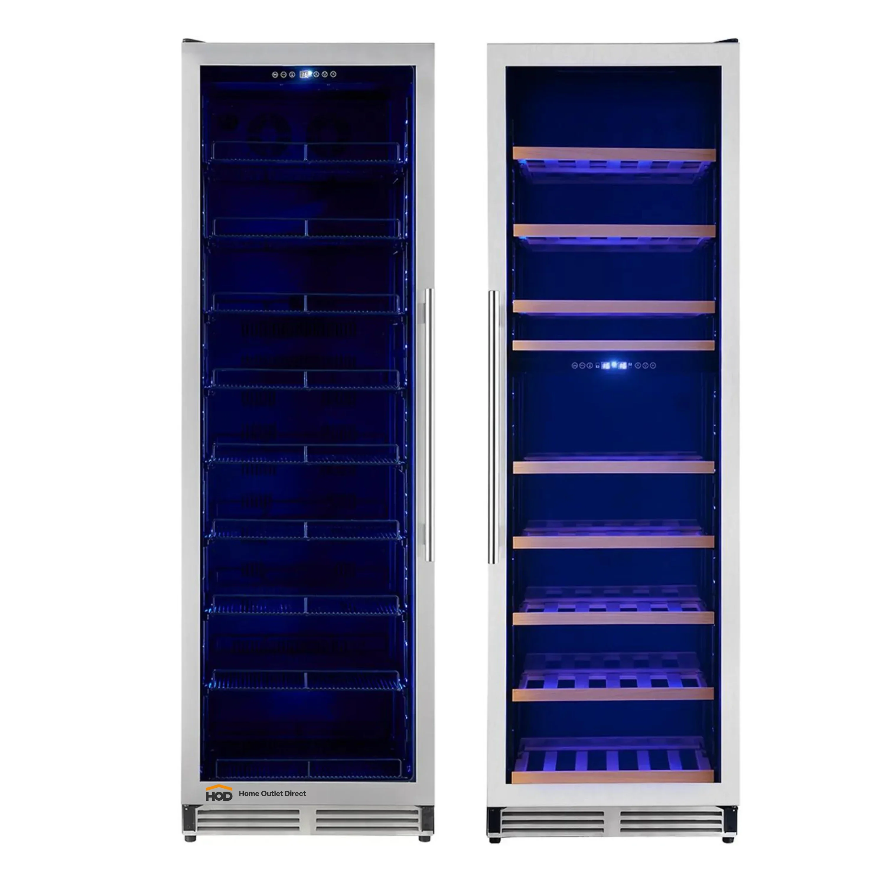 Forno 2-Piece Appliance Package - 24-Inch Wine Cooler and Beverage Center in Stainless Steel