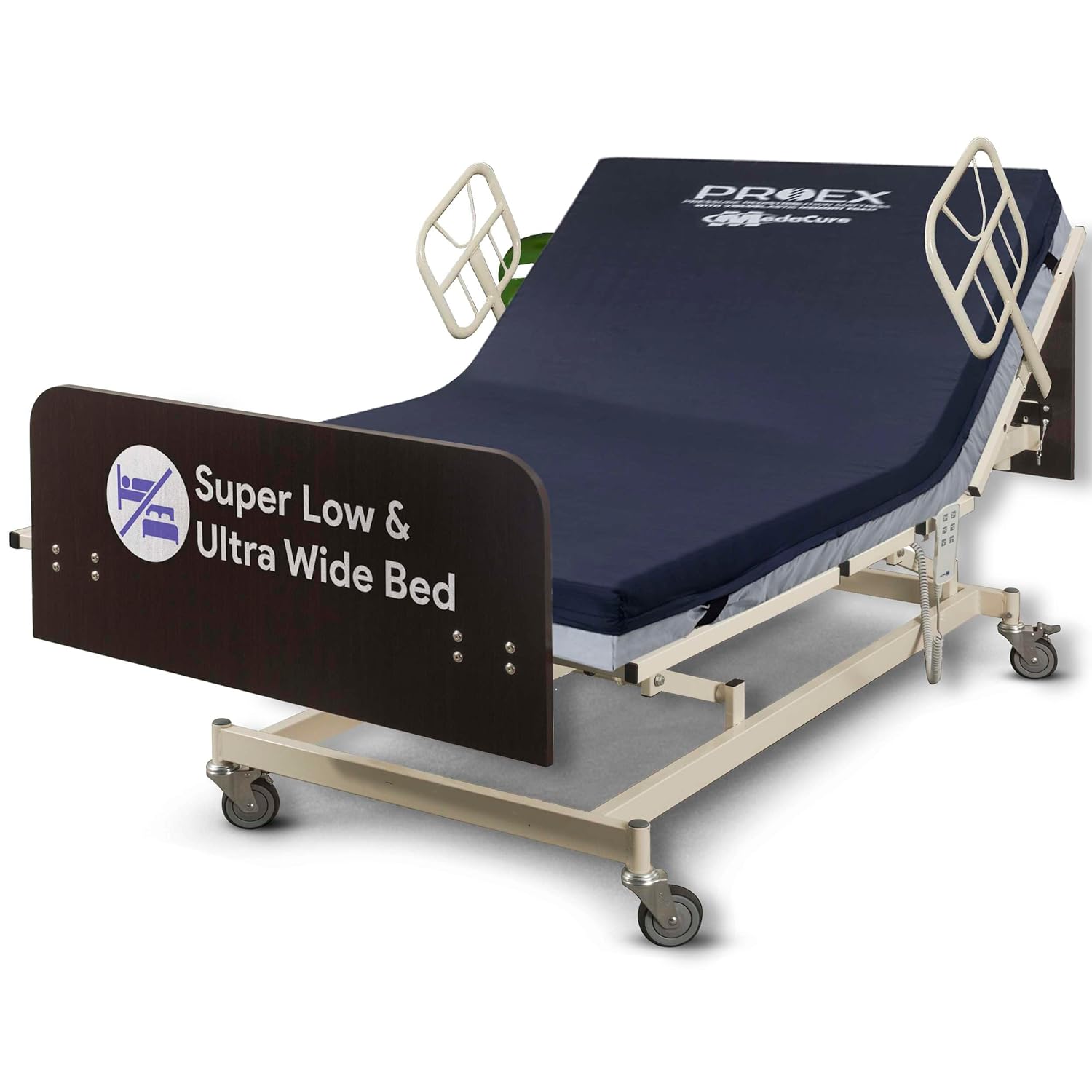 Ultra Wide Adjustable Hospital Bed with 42