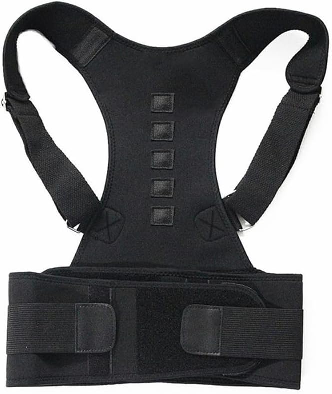 Back Waist Adjustable Adult Correction Belt Trainer Shoulder Lumbar Brace Spine Support Vest(XL)