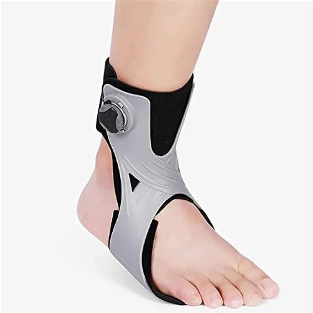 Ankle Orthosis Splint Support, Foot Drop Orthotic Brace, Adjustable Ankle Brace Corrector for Hemiplegia Stroke Shoes Walking Foot Stabilizer(Left,Large)