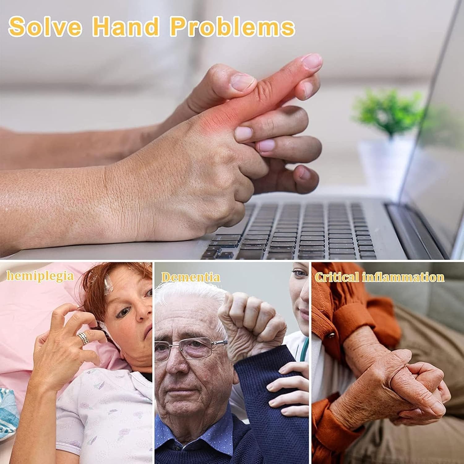 Hemiplegia Finger Rehabilitation Robot Gloves - Effective Stroke Recovery Equipment For Home Use USB Charging (Right M)