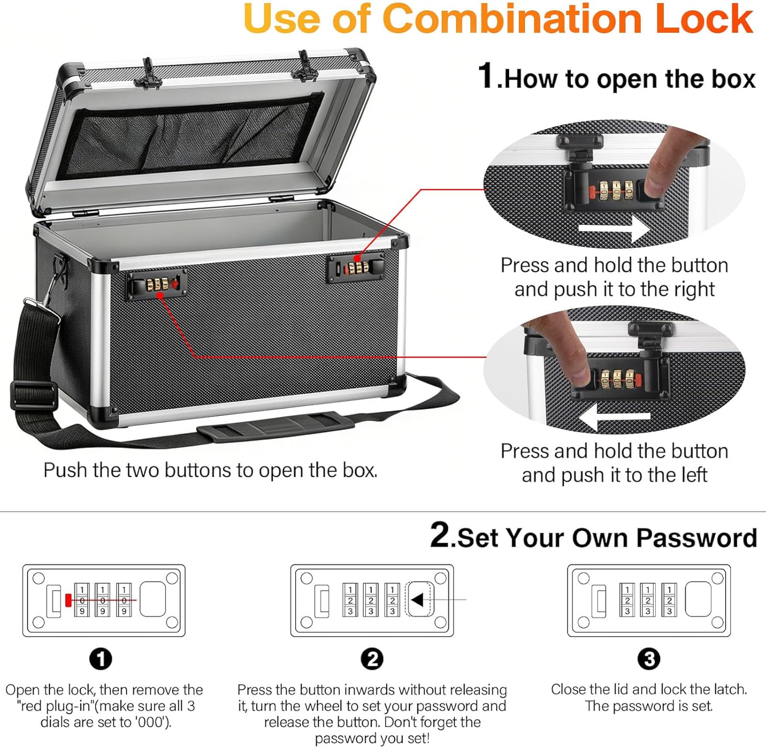 Medicine Box with Combination Lock - 15