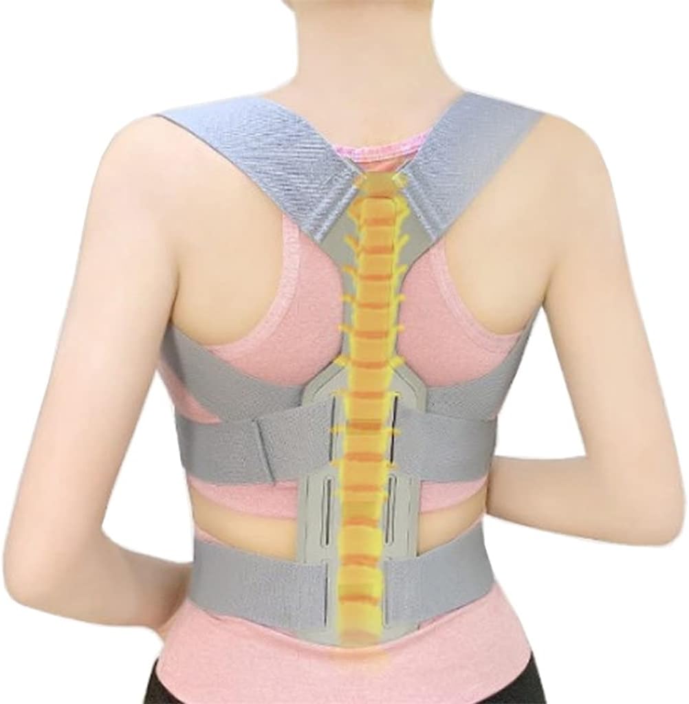 Shoulder Clavicle Chest Back Brace Straightener Posture Corrector Scoliosis Support Lumbar Waist Pull Belt(L Code)