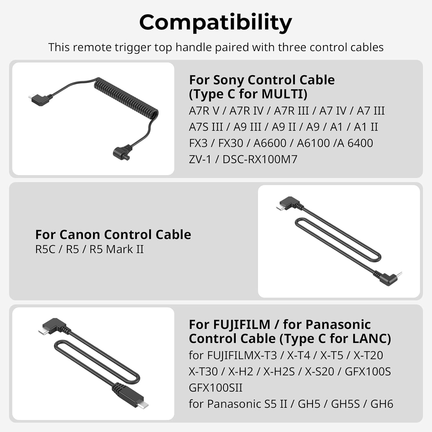 SmallRig Universal Magic Arm with Small Ballhead (2pcs)+Top Handle with Record Start/Stop Remote Trigger for ARRI 3/8”-16 Hole