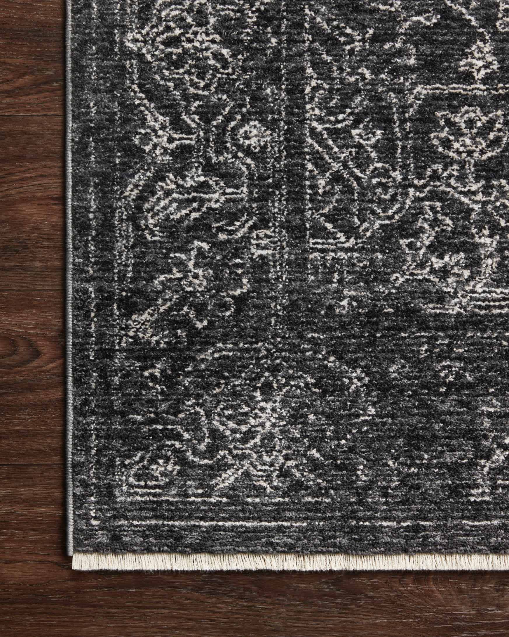 Loloi II Vance Collection - Traditional Power Loomed Rug in Charcoal & Dove (VAN-03)