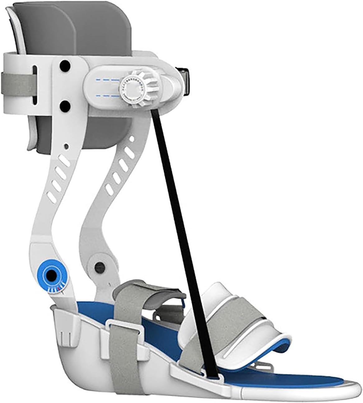 KEULEN Ankle Foot Orthosis, Ankle Rehabilitation Training Device, 75° Adjustable Angle, Foot Drop Brace, Breathable Fabric, for Foot Inversion Foot Valgus Ankle Foot Stiff After Stroke and Hemiplegic