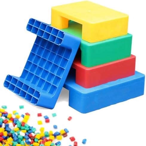 Non-Slip Lightweight Plastic Pallet Tray - Waterproof, Wear-Resistant Storage Pad for Easy Stacking & Cleaning in Industrial & Laboratory Settings (Green)