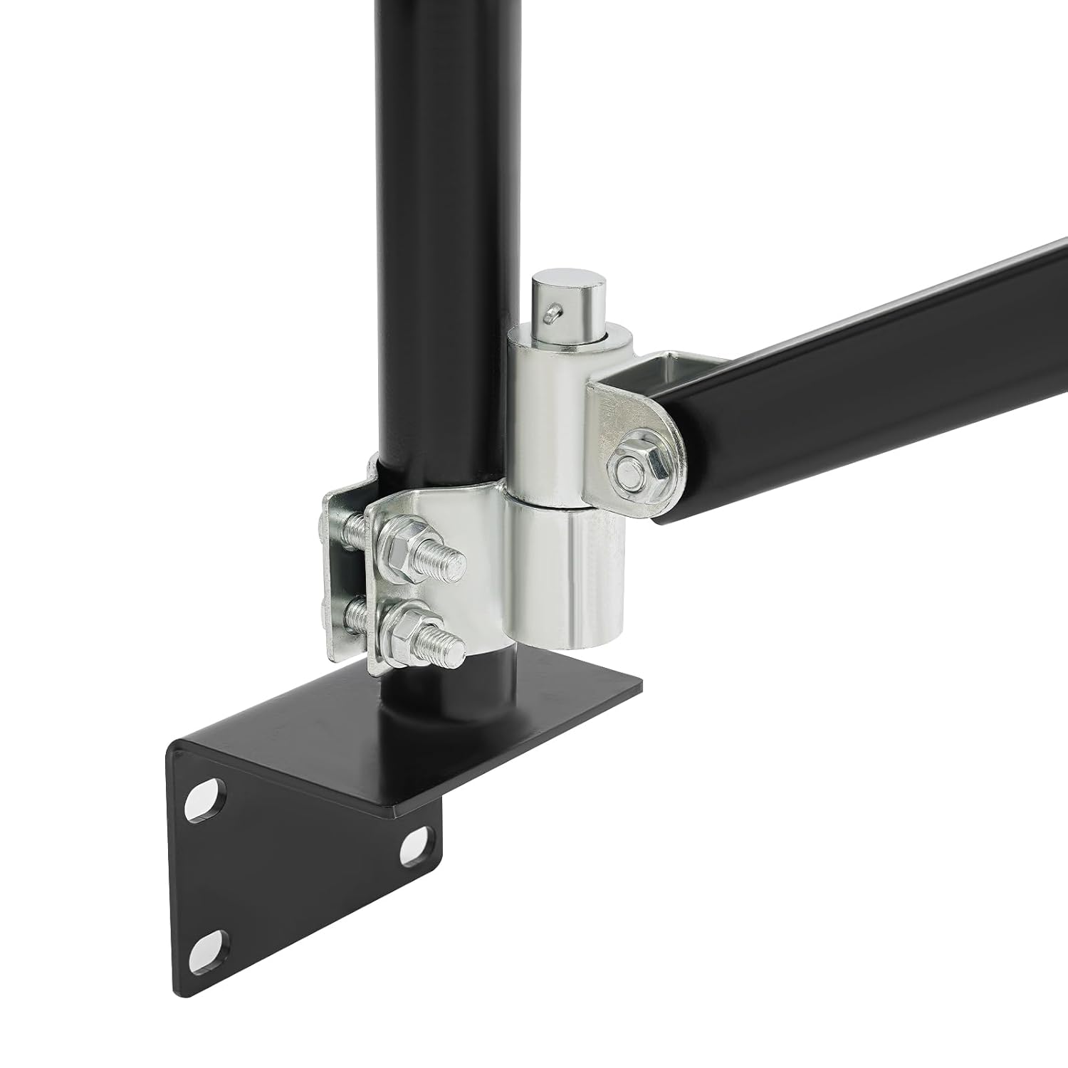 Wall Mount Jib Crane Bracket, 441 LBS Load Capacity Alloy Steel Hoist Support Arm with 180° Swing, Heavy Duty Crane Swing Arm for Warehouses Garages Home Workshops (Black)