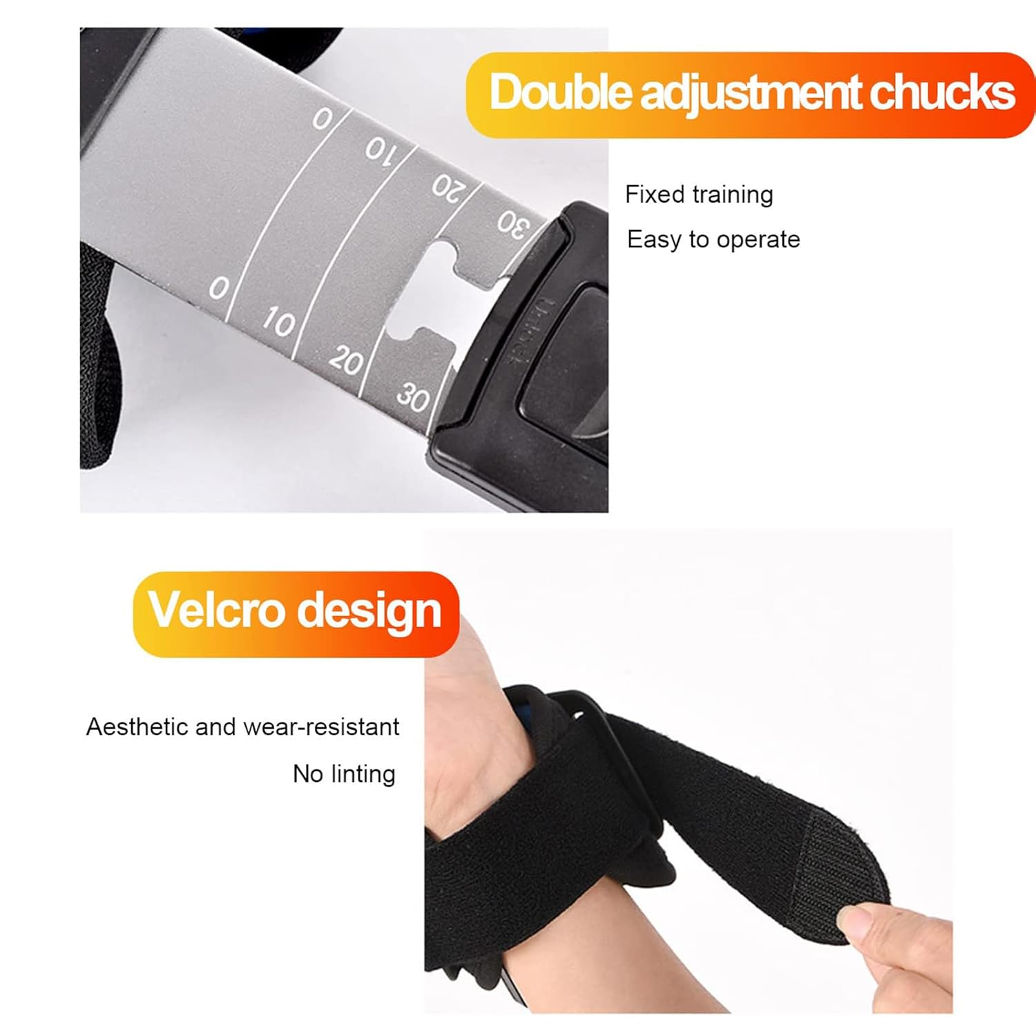 Adjustable Hinged Elbow Brace Stabilizer with Padded Strap Retainer and Double Adjustment Clamps for Arm Injury Recovery Support (Right Hand)