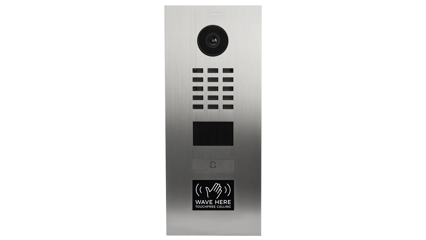 DoorBird D2101TFV Flush Mount IP Video Door Station, 1 Call Button in  Stainless Steel V2A