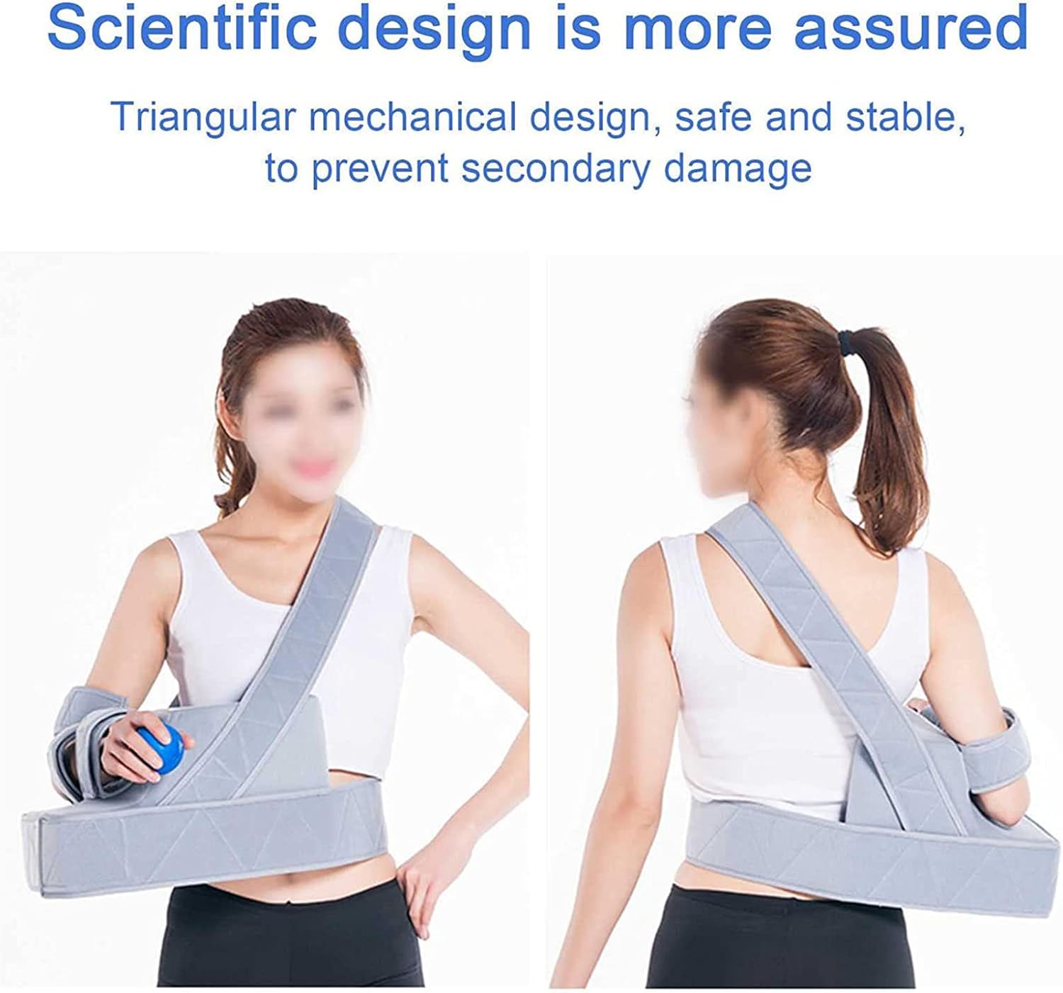 HAILM Shoulder Immobilizer, Arm Abduction Fixation Brace, Shoulder Abduction Pillow, for Shoulder Fracture, Proximal Humerus Fracture Fixation,R