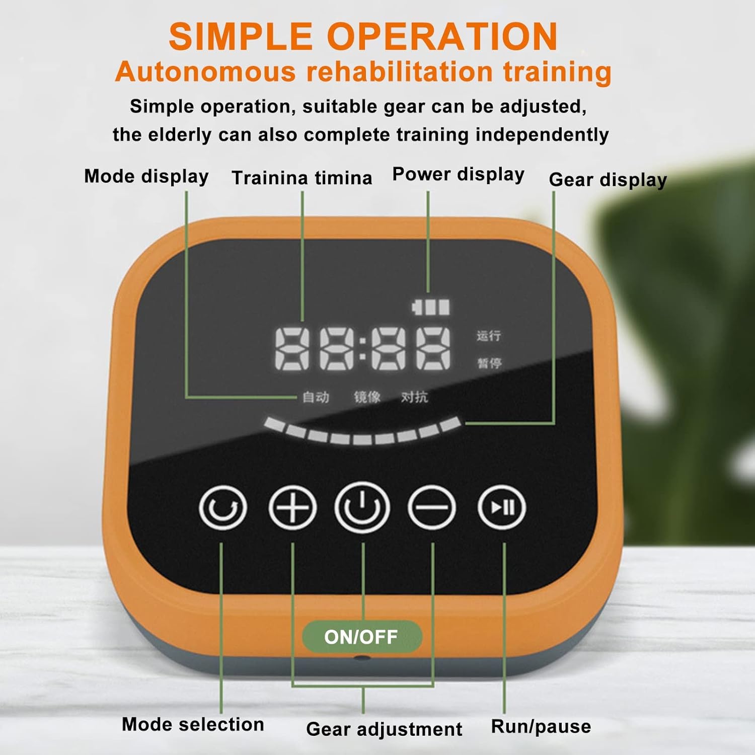 Hemiplegia Stroke Cerebral Palsy Arthritis Patients Rehabilitation Robot Gloves, Stroke Hand Trainer Finger Splints, Finger and Hand Exercise Gloves Recovery Equipment, with English Manual