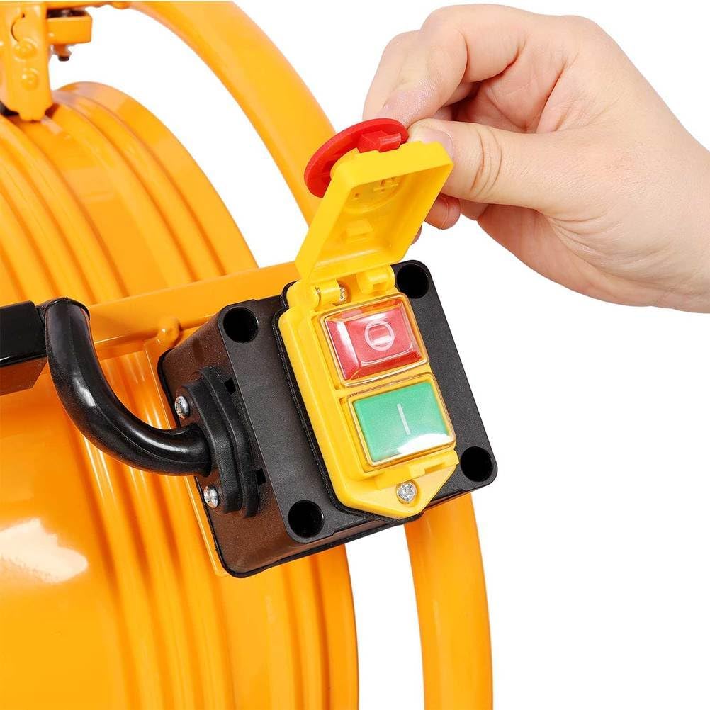 360W Foldable Electric Rotary Soil Sieve Machine, 110V/60Hz, Heavy Duty Galvanized Screen for Compost, Gravel, Dirt, Sand, and Rocks, Portable with Wheels