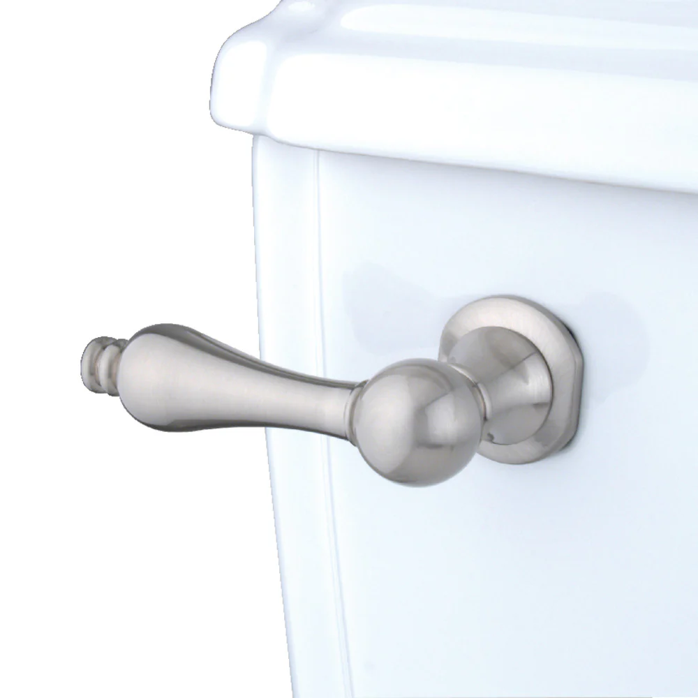 Kingston Brass Victorian Front Mount Toilet Tank Lever, Left/Right Installation, Brushed Nickel (KTAL8)