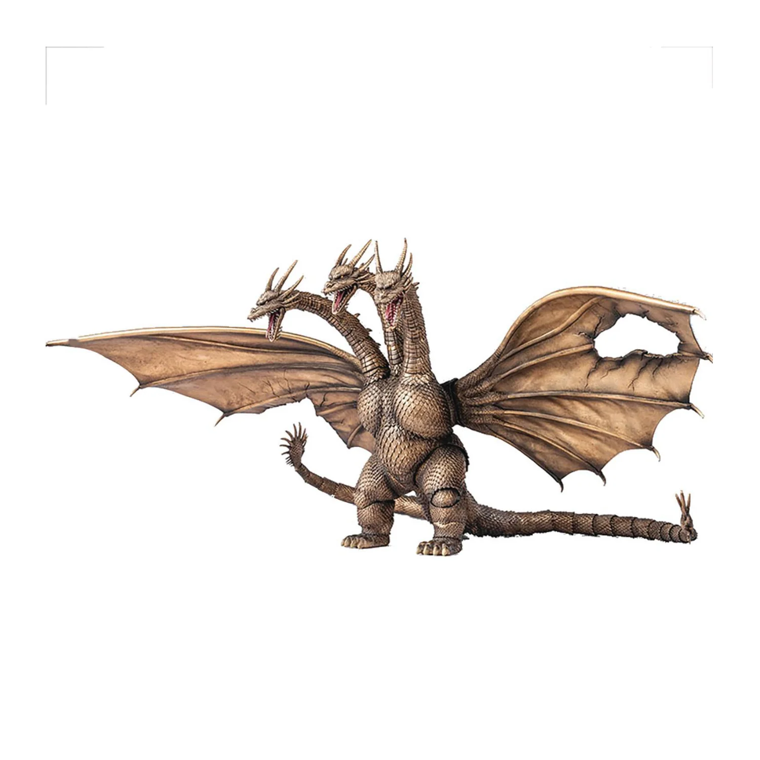 Hiya Toys EXQ Basic: King Ghidorah Battle Damaged Version 13-Inch Action Figure