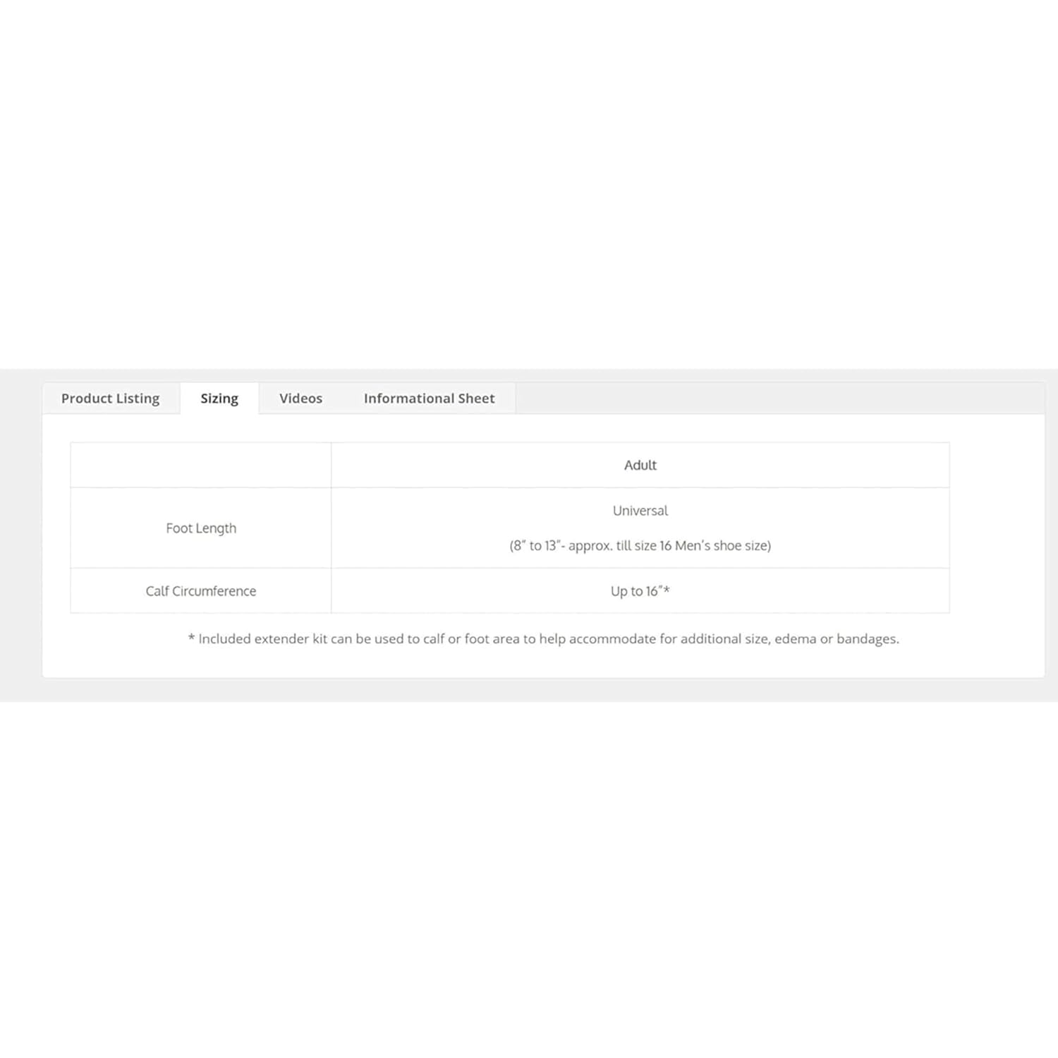 Adjustable Ambulation Boot W/Strap - REF: A-BOOT-101-STRAP