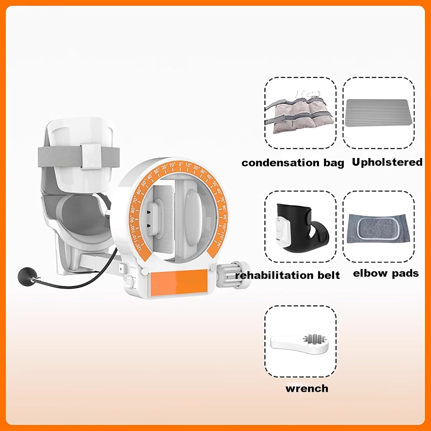 JOSBY Elbow Wrist Rehabilitation Training, Elbow Internal and External Rotation Equipment, Adjustable 0-120° Rotation, Static Stretch Correction Therapy, for Prevent Muscle Atrophy, Wrist Stiffness