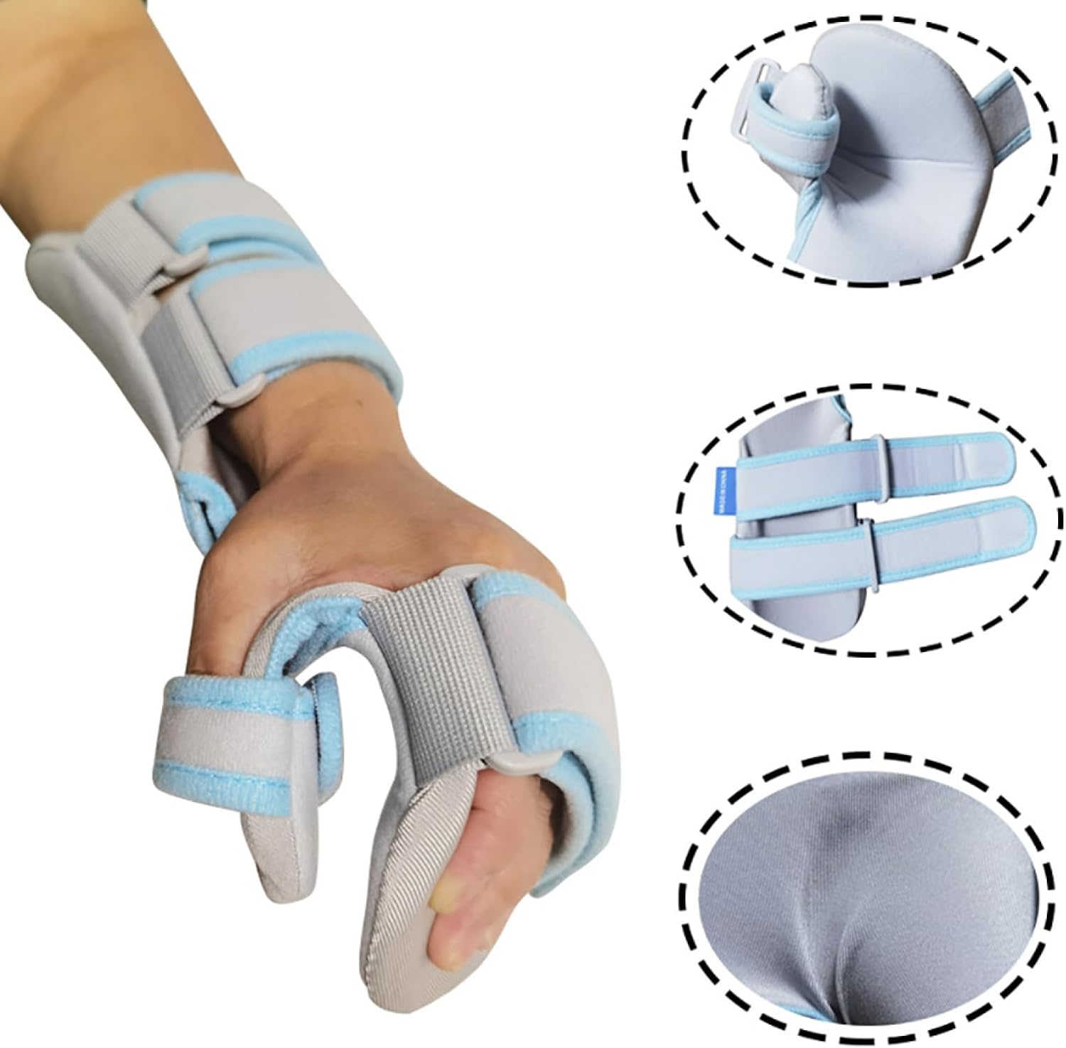 Resting Hand Splint, Metacarpal Finger Hand Brace Ulnar Gutter Support Left Arm Protection, Supportive Brace For Hand Support, Wrist Injury, Fracture Fixation, Arm Protection,Left,Large (Left Medium