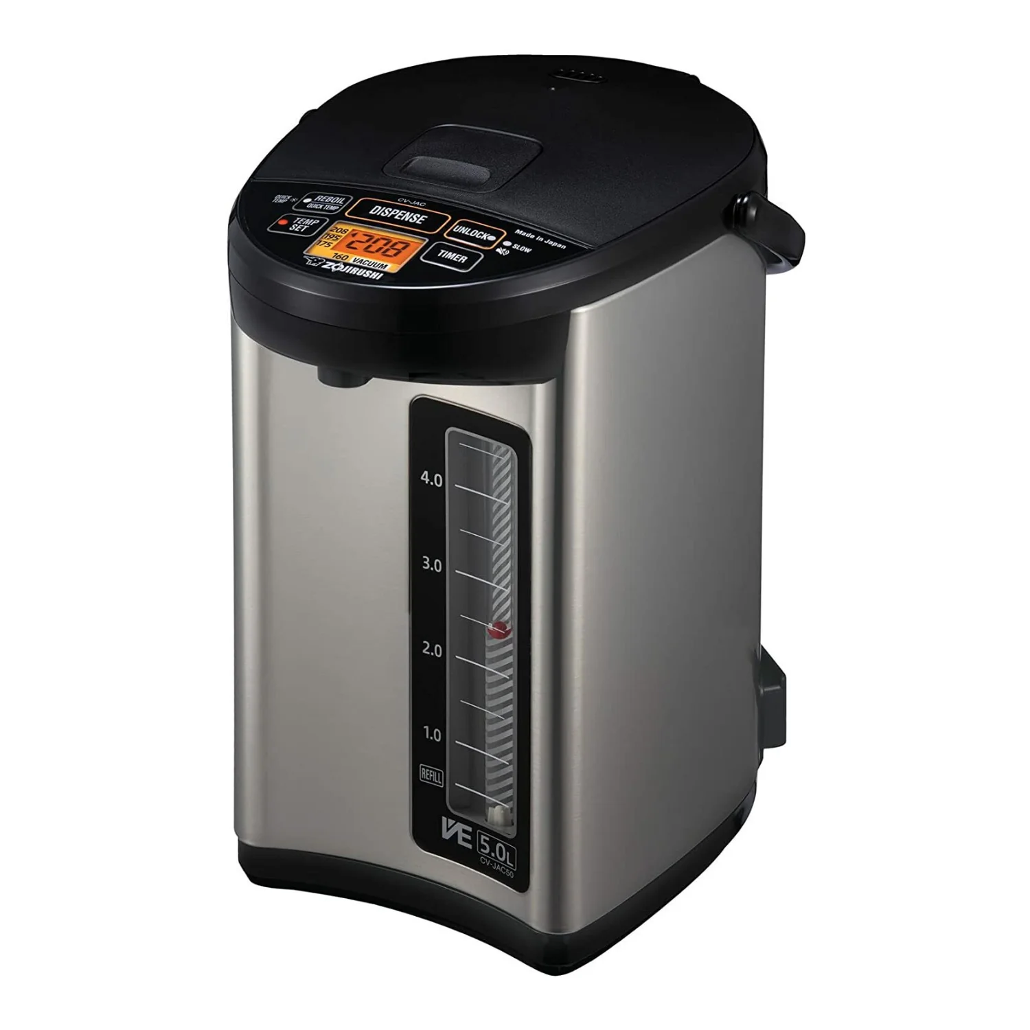 Zojirushi CV-JAC50XB 5.0 Liter VE Hybrid Water Boiler & Warmer (Stainless Black)