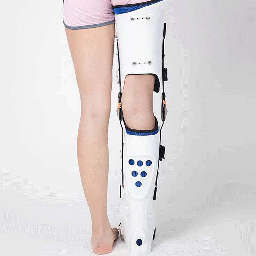 Knee Patella Brace Orthopedic Adjustable Brace Splint Stabilizer Thigh Knee Calf Ankle Fixation Appliance Post Surgery Ligament Injury Orthotic,Left and Right Feet,Leftfoot,