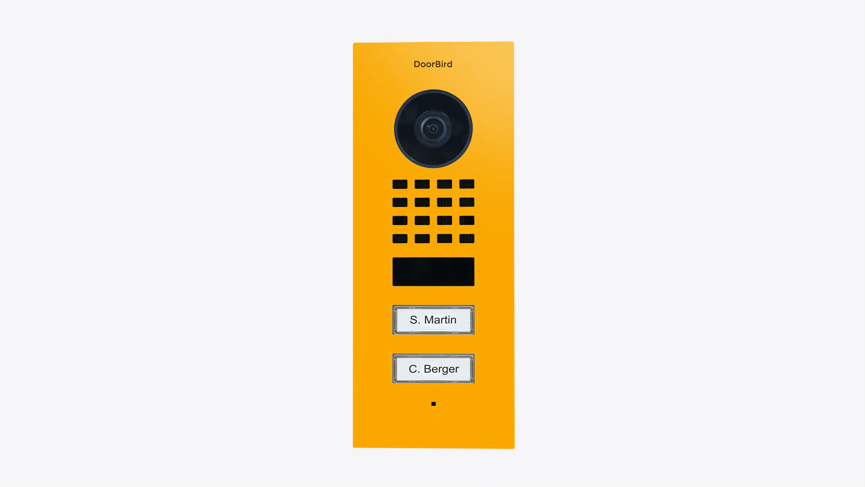 DoorBird D1102V Flush-Mount IP Video Door Station in Signal Yellow, RAL 1003